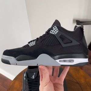 Air Jordan 4 Retro SE Black Canvas Authentic (Size 11)